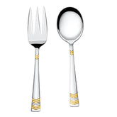 FnS RAGA 24 Karat Gold Plated Stainless Steel Serving Set of 2